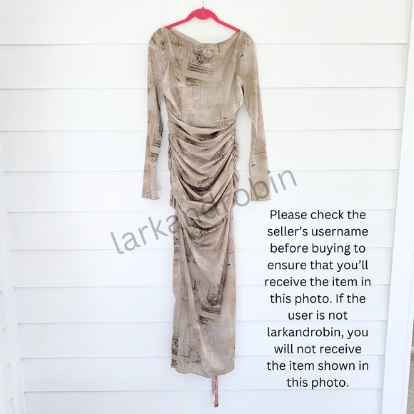 NEW House of CB Lanetta Pale Sage Print Maxi Dress Medium - Picture 15 of 17